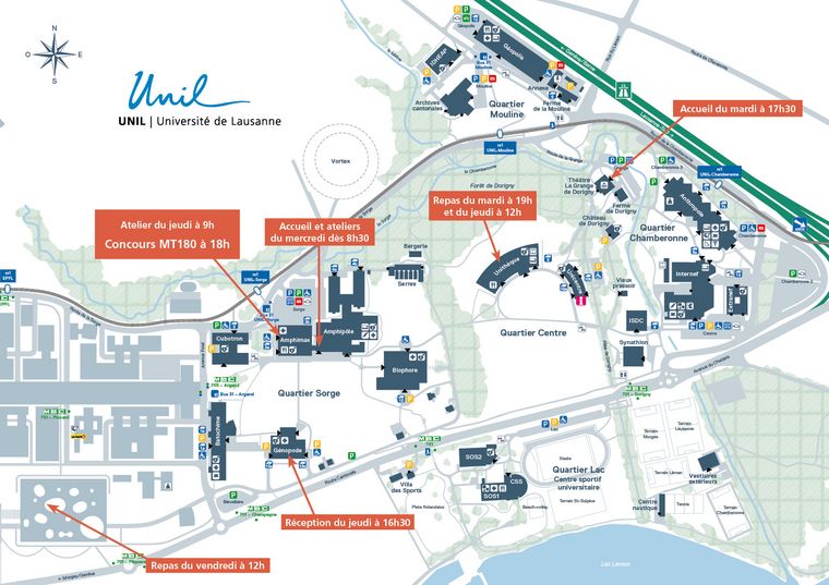 Plan campus UNIL pour site web
